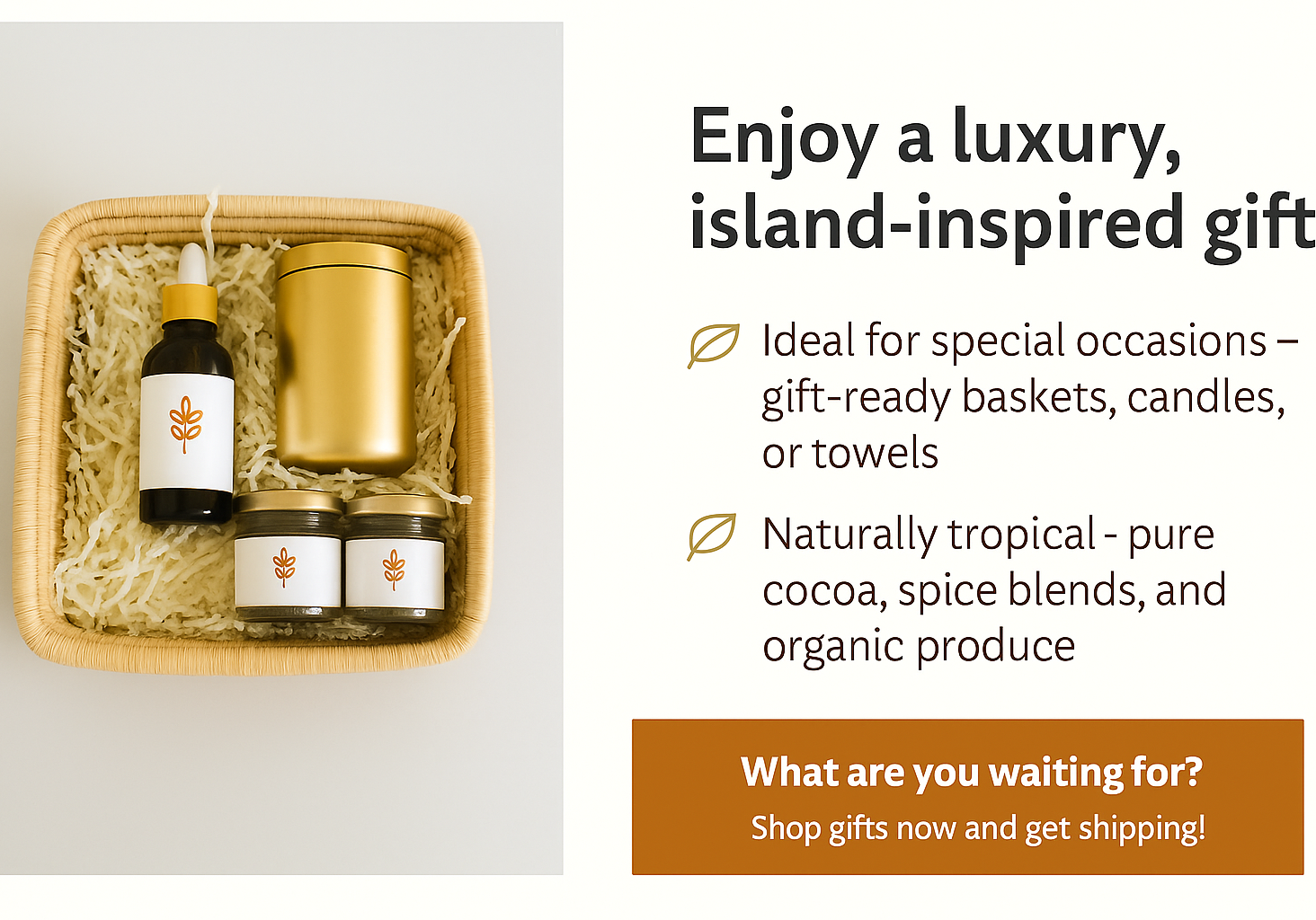 Island-Inspired Luxury Gift Basket
